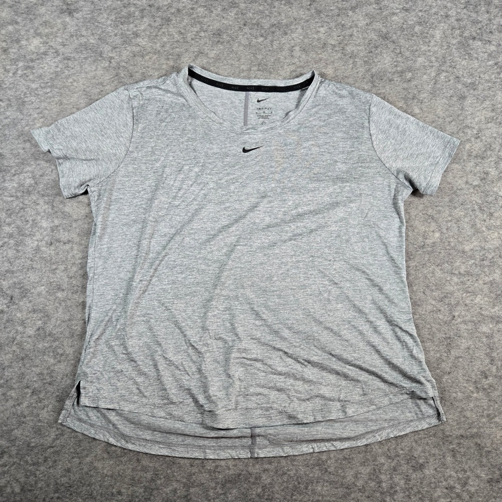 Nike Womens Grey Dri-FIT Active Training T-Shirt Medium